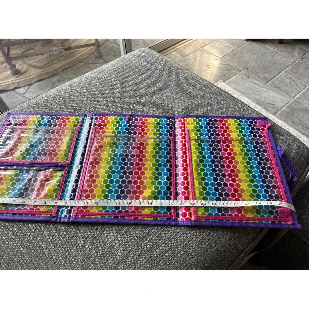 Lisa Frank Tikanni Trifold Portfolio Organizer Rainbow Husky Arctic 2022 Bendon